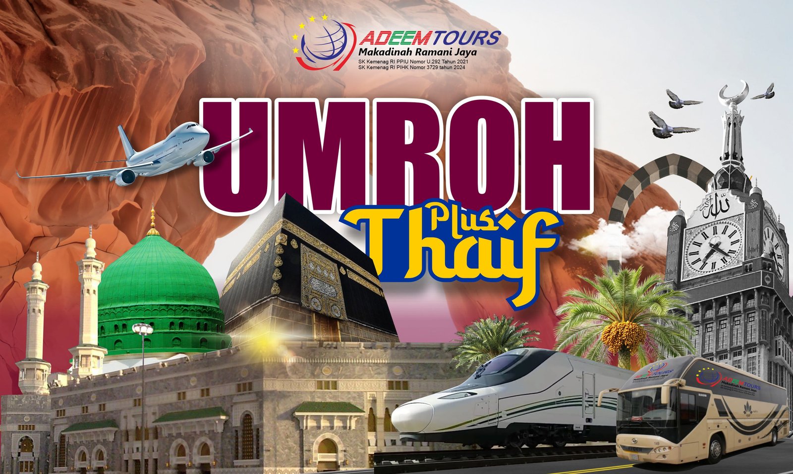 Umroh PLus Thaif Ekonomis 9 Hari
